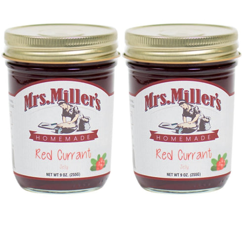 Mrs. Miller's Mrs. Millers Amish Made Red Currant Jelly 9 Ounce (Pack of 2)
