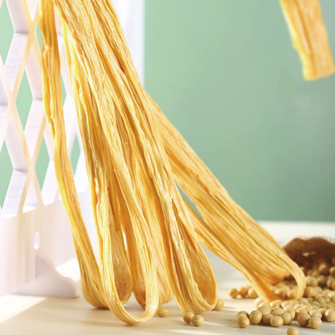 SPFLAUFR (5.82oz/165g) All Natural Dried soy Bean CurdDried Bean Curd Sticks Tofu Stick Dried Beancurd Sticks Used