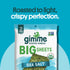 Gimme Omega3s 0.92oz (Pack 10) Seaweed Organic Premium Roasted Seaweed Big Sheets, Sea Salt, Keto, Vegan, Gluten-Free