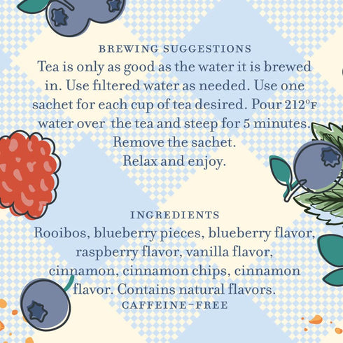 20 Harney & Sons Berry Cobbler Tea, Tin of sachets, Rooibos with Fruit Flavors