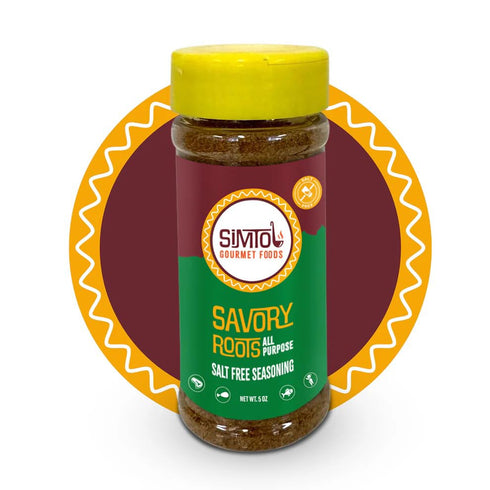 Simtol Gourmet Foods 5 oz Simtol Foods Savory Roots All Purpose Salt Free Seasoning Premium Sodium-Free Seasoning Blend