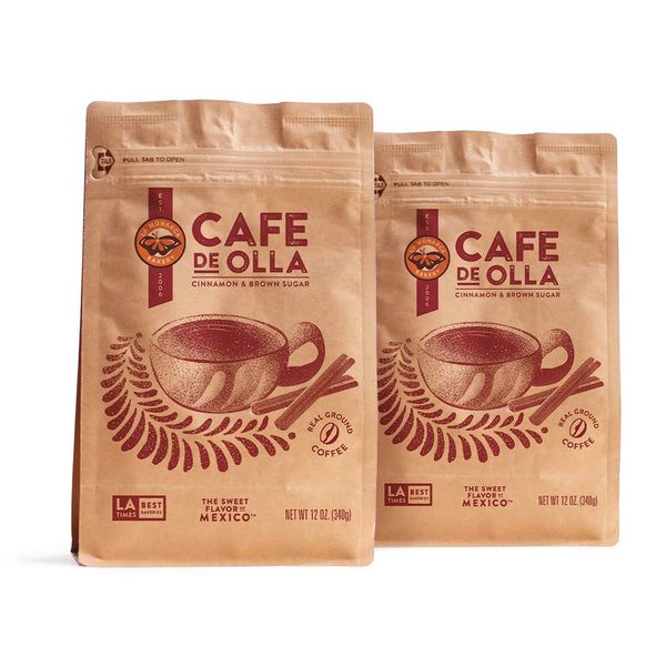 Caf De Olla Ground Coffee, 12 Ounce (Pack of 2), Cinnamon and