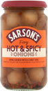 Hayward's 460g (Pack 1) Sarsons Hot And Spicy Silverskin Onions