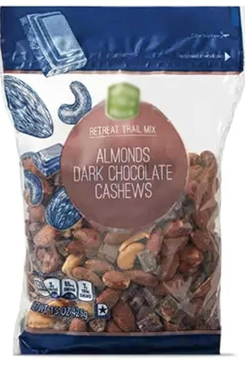 Generic Retreat Gluten Free Trail Mix With Dark Chocolate Almonds and Cashews, Snack