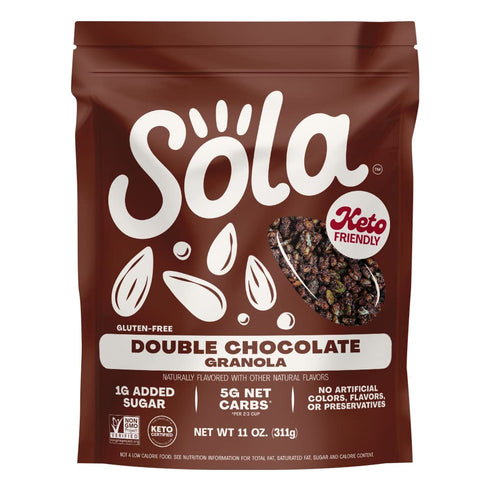 SOLA Double Chocolate Granola, 11 Ounce