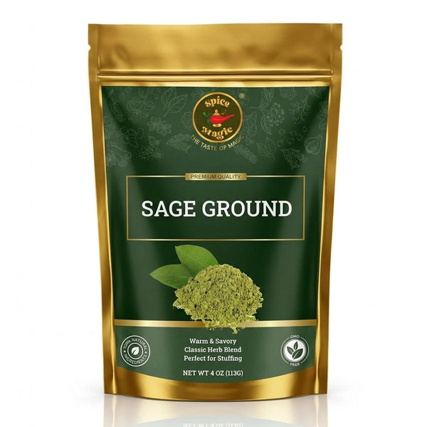 Spice Magic Ground Sage, 4 oz (113g)- Premium Ground Herb for Savory