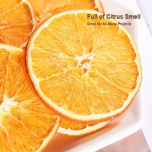 Fraunitsh 8.8oz/250g Dried Orange Slices | Dehydrated Orange Slices for Cocktails, Cakes, Baking, Potpourri, Garnishes