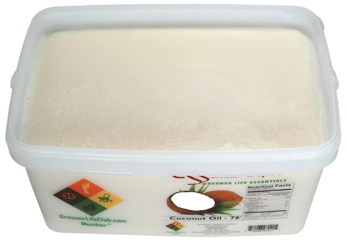76F 7 lb Coconut Oil - - - No Scent/Odor - also called Coconut Butter - Food Grade - safety sealed PP container