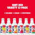 Pack 16 Oz (Pack 24) Hint Bottled Water, Red & White Variety Bundle - Purified Flavored Water with Zero Calories, Sugar
