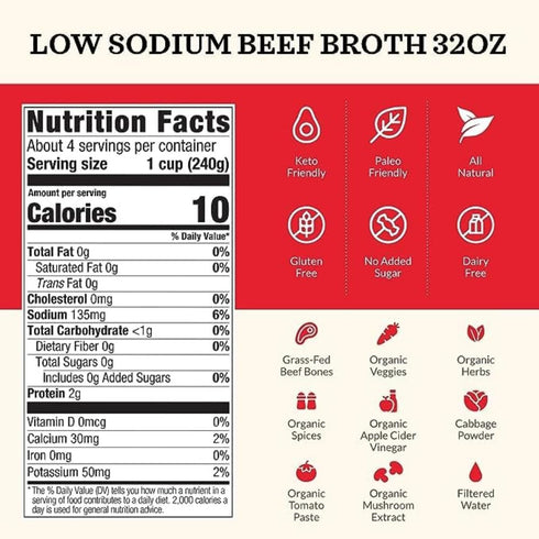 32 OZ Kettle And Fire Broth Beef Cookng Ls
