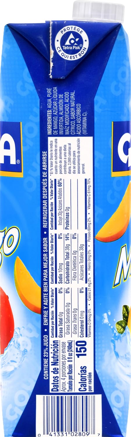 33.8 (Pack 6) Goya Foods Mango Nectar Ounce