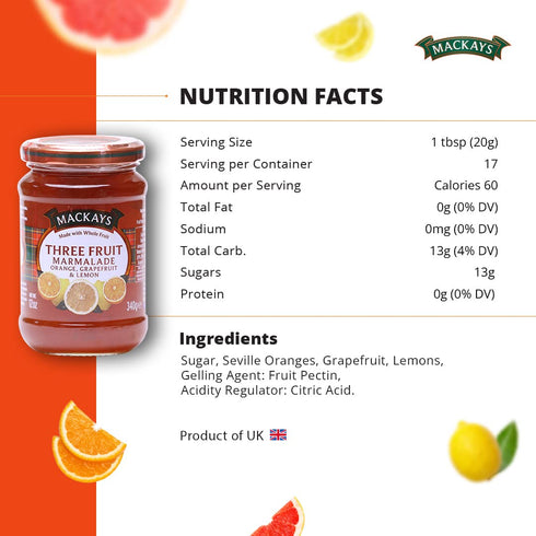 3 12 Oz McKay's Marmalade, Fruit