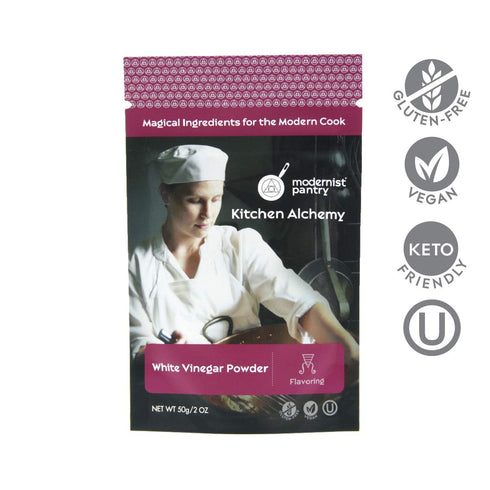 Distilled White Vinegar Powder - Gluten-Free Vegan OU Kosher Certified, 50g/2oz