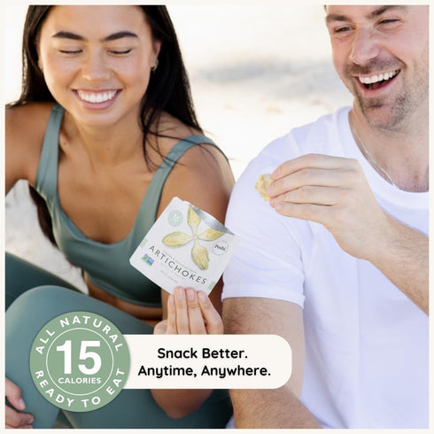 Pack (10 Pack, 1.58 oz) POSHI Artichoke Hearts with Basil and Thyme Ready-to-Eat Snack Vegan, Keto, Low Carb, Gluten