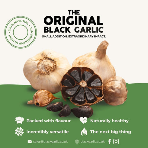 The Original Black 100g 100% Garlic Paste - Sweet & Savoury, Aged to Perfection, Natural Ingredients, Vegan Friendly