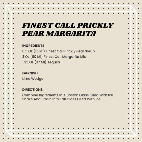 1 (33.8 Oz), Pack 3 Finest Call Premium Prickly Pear Syrup Drink Mix, Liter Bottle Fl