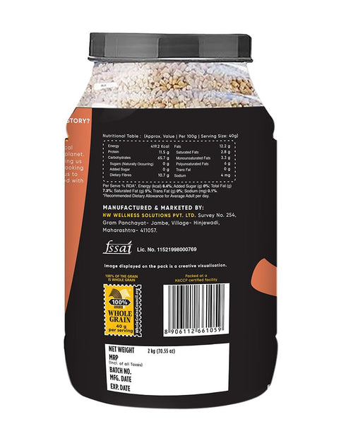 2kg True Elements Steel Cut Oats - Oats, Breakfast Cereal, Diet Food, Oats