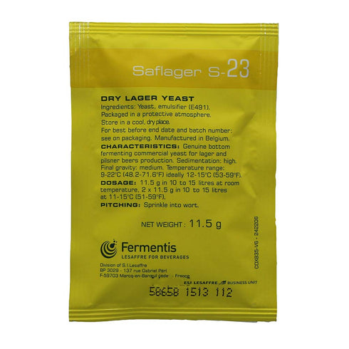 TG-HUL9-CIDK Saflager S-23 Dry Yeast - 11.5g