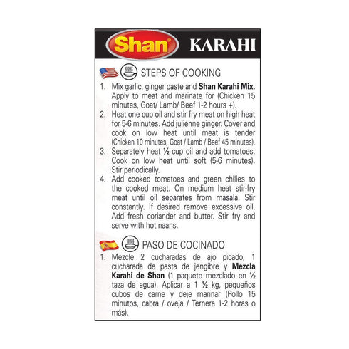 (50g) Packets Shan - Karahi Seasoning Mix - Spice for Karahi Masala