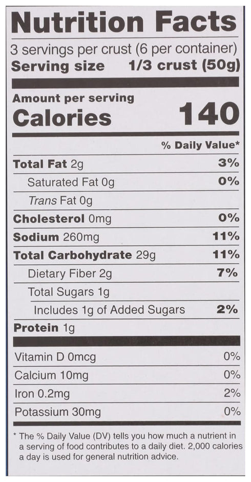 Generic 10.6 Gluten Free Pizza Crusts, Ounce
