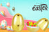 Chochkees 6 Inch 12 Pack 6" Inch (12-Pack) Jumbo Golden Easter Eggs Metallic Gold, Goodie Basket Prize, Eggs