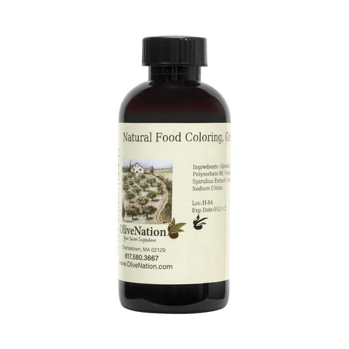 Frozen OliveNation Natural Green Food Color, Water Soluble Liquid Coloring from Spirulina Extract & Turmeric for Icing