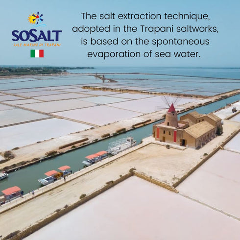 (10kg) 22 lb, SOSALT DAL MARE DI TRAPANI Fine Sea Salt from Sicily, Foodservice Bulk Bag, All Natural, Mediterranean