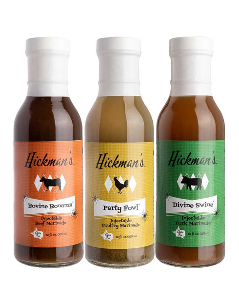 Hickmans Chicken Pork and Beef Marinade Package - Great for Grilling Pork,
