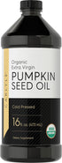 Carlyle Pumpkin Seed Oil 16oz Organic Cold Pressed | Extra Virgin |