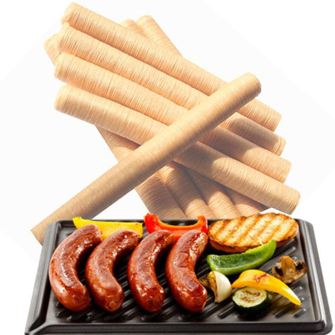 Urnanal Edible Collagen Casing, Natural Clear Edible Roast Sausage Hot Dog Collagen Casing,
