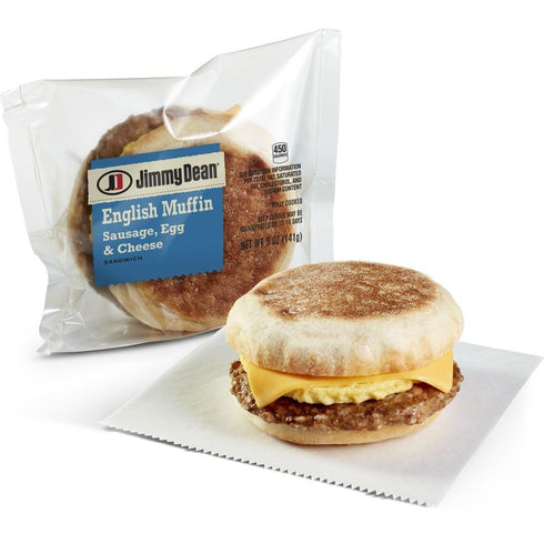 Jimmy Dean 5 oz. (12 Count) , Individually Wrapped Fully Cooked Sausage, Egg And Cheese Muffin