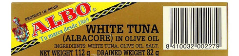 A LBO 112g. 5 White Tun in Olive Oil Pck units