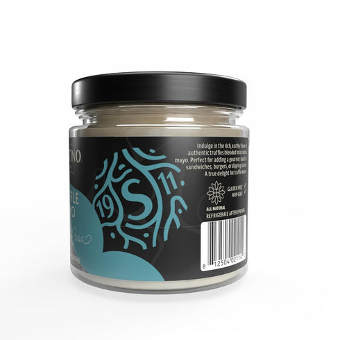 7.06oz Sabatino Truffle Mayo Gourmet Black Truffle Infused Mayonnaise | Rich & Creamy Spread for Sandwiches, Burgers