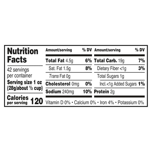 42 Oz. Utz Pub Mix, Barrel, Savory Snack Mix with a Blend of Crunchy Flavors for a Tasty Party Snack, Resealable