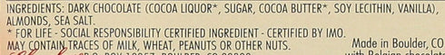 1.3 (Pack 12) Chocolove Chocolate Bar, Almonds & Sea Salt in Dark Chocolate, Ounce