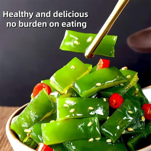 BAHWJCTO 500 Seasoning Seaweed And Kelp Salad, Spicy Ready To Eat, Low-Fat And Low Calorie, Sesame Sea Lettuce, Cool