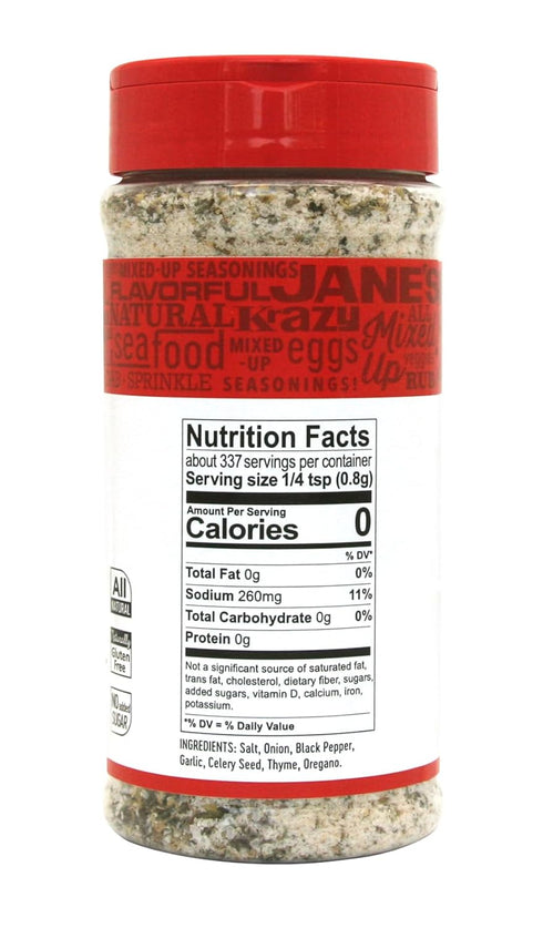 Jane's Krazy 9.5 Oz (Pack 3) Mixed-up Original Salt Blend