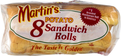 Martin's Famous Pastry Shoppe, Inc. 8pk 15 oz. (3 Martin's Potato Sandwich Rolls- Bag Bags)