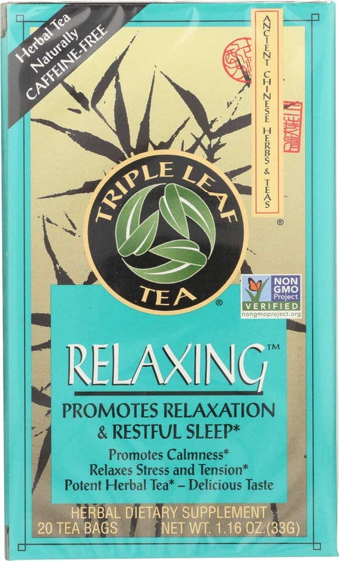 Triple Leaf Tea , Relaxing, 20 Tea Bags (Pack of 6)