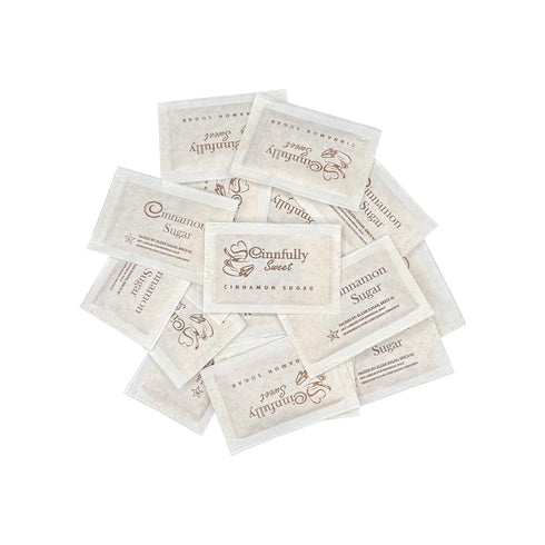 Cinfully Sweet Cinnamon Sugar Packets, 300 Count Box Perfect for Coffee, Toast,