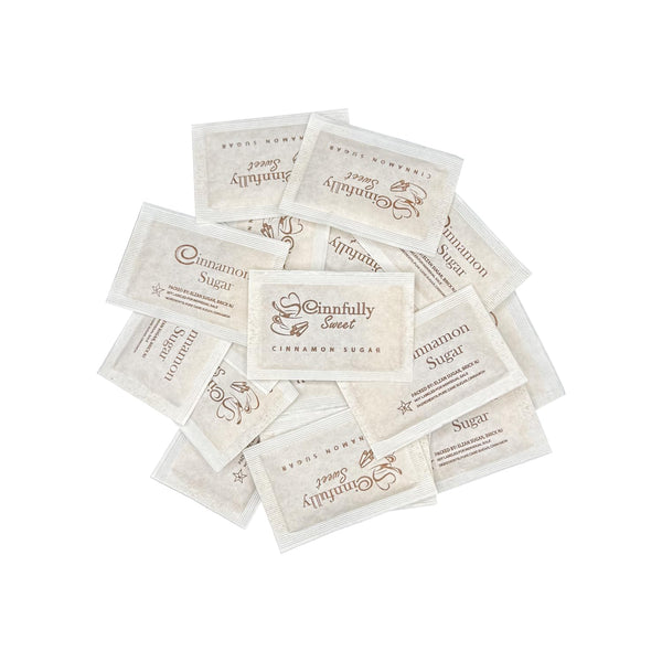 Cinfully Sweet Cinnamon Sugar Packets, 300 Count Box Perfect for Coffee, Toast,