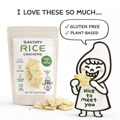 Nogi Gluten-Free Rice Bran Crackers | Savory Plant-Based Snack