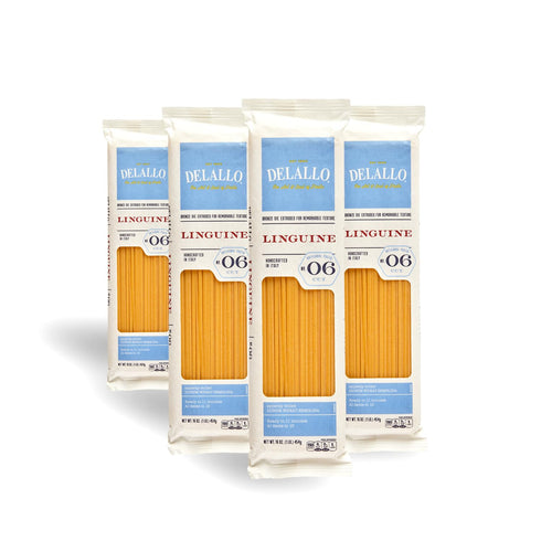 DeLallo Linguine Pasta, Made in Italy, Bronze Cut, Made with Only 100%