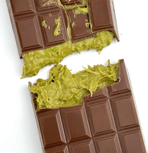 2 Set DIY Dubai Pistachio Chocolate Bar Making Kit (Makes Bars) Pistachio Butter, Knafeh/Phyllo Dough, Chocolate