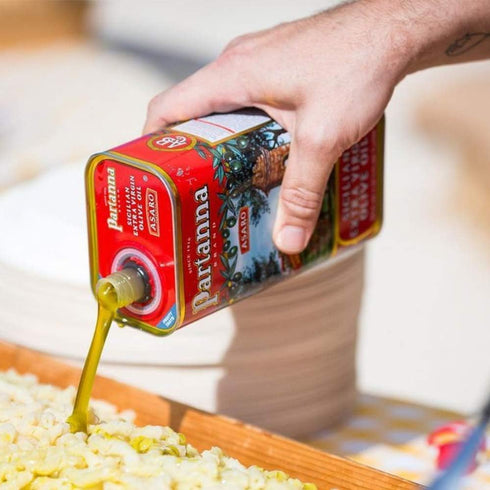 16.9oz (500ml) Partanna Robust Extra Virgin Olive Oil - Premium Castelvetrano Olive Oil - Harvested in Sicily - Pure
