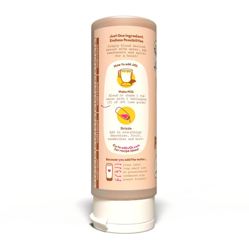 4g 1 16 9 oz (255 JOI Organic Peanut Butter Milk Plant-Based Milk Base and Squeezable Butter. Non-Dairy Milk
