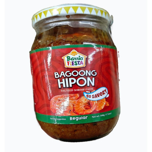 Generic Barrio Fiesta Bagoong Hipon LARGE regular Sauteed Shrimp Paste, 500g