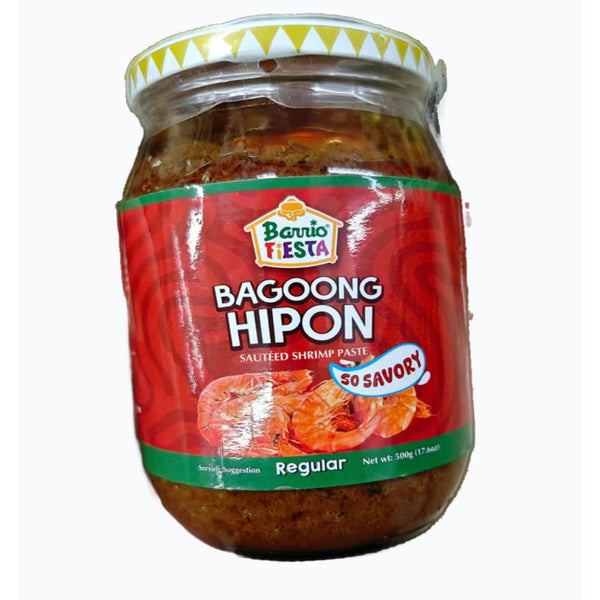 Generic Barrio Fiesta Bagoong Hipon LARGE regular Sauteed Shrimp Paste, 500g