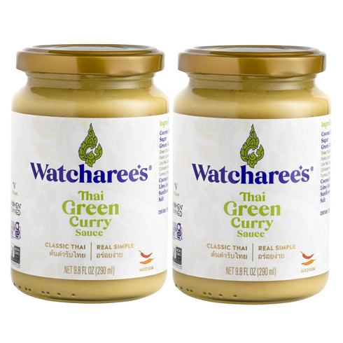 Watcharees Thai Green Curry Sauce Authentic Thai Flavor Made from Real Green