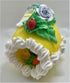 Generic Easter Sugar Egg Yellow, Rose & Ladybug by Schoene Schaetze
